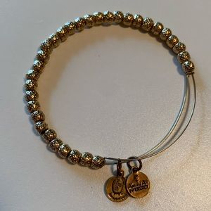 Alex and Ani beaded gold bracelet